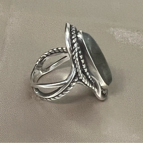 Carolyn Pollack CP Relios Southwest Sterling Silver 925 Labradorite? Ring Size 8 - Picture 12 of 14